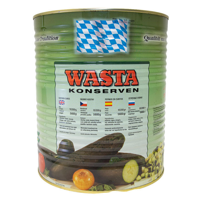 Würfelgurken in Dose 10L von WASTA