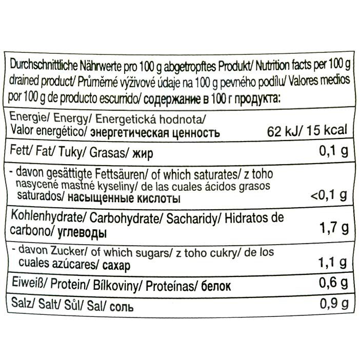 Würfelgurken in Dose 10L von WASTA