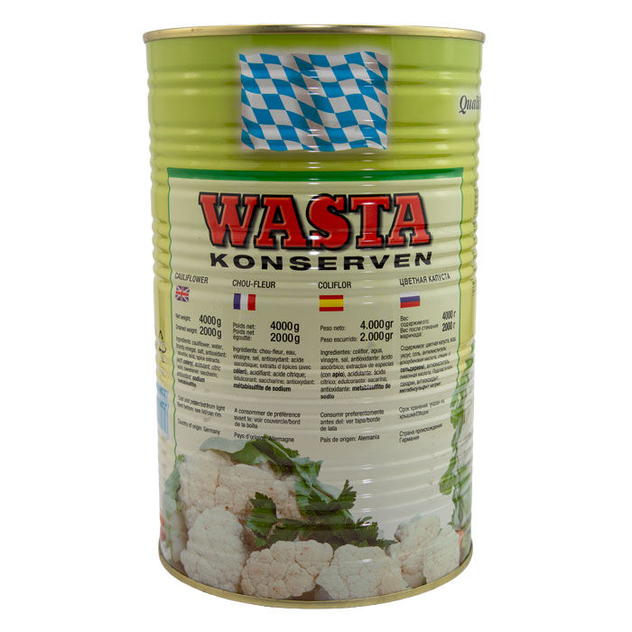 Blumenkohl pikant-gewürzt in Dose 5L von WASTA