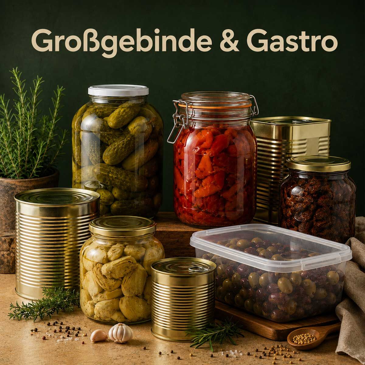 Großgebinde Gastro Großbedarf