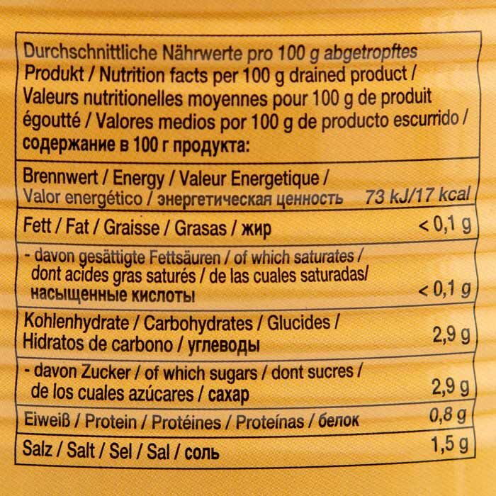 Karottensalat in Streifen in Dose 5L von WASTA