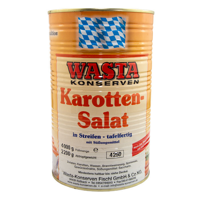Karottensalat in Streifen in Dose 5L von WASTA